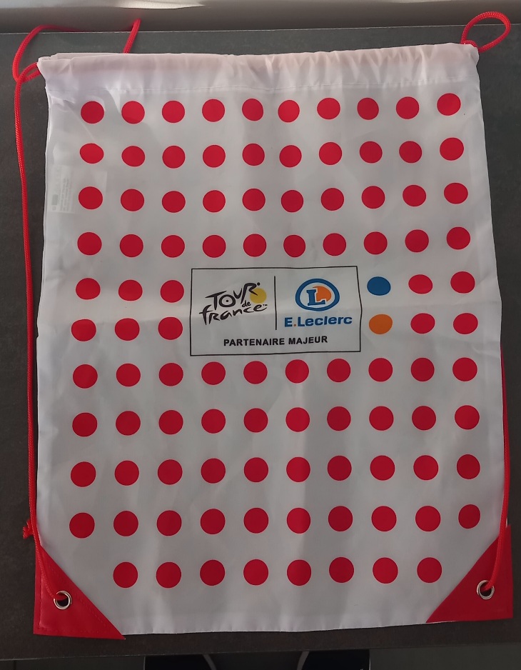 Sac Tour de France - Maillot à poids du meilleur grimpeur - E. Leclerc partenaire majeur