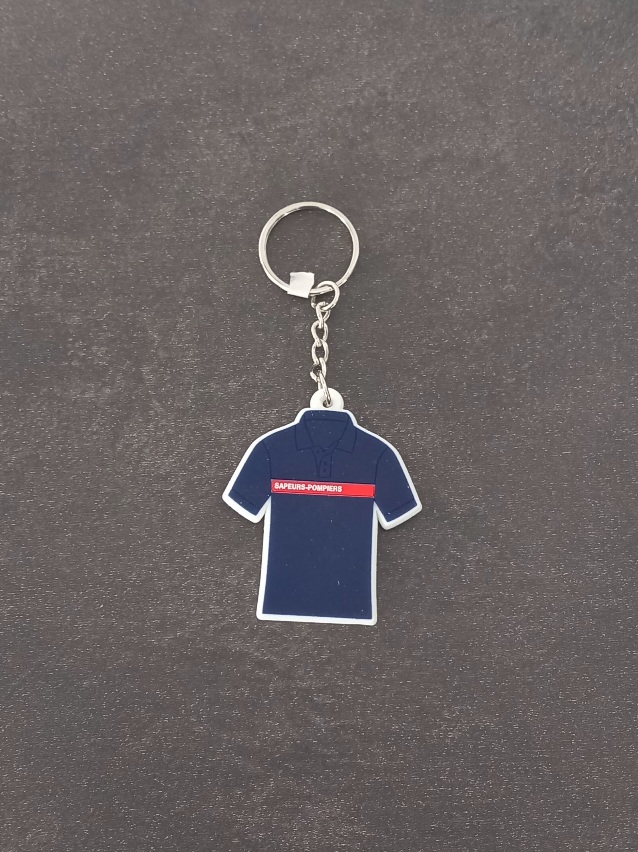 Tour de France - Porte clé tee-shirt des Sapeurs Pompiers - Goodies Objet Publicitaire