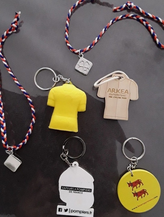 Tour de France - Lot de 6 Goodies Béarn LCL Arkea Pompiers FDJ Objet Publicitaire